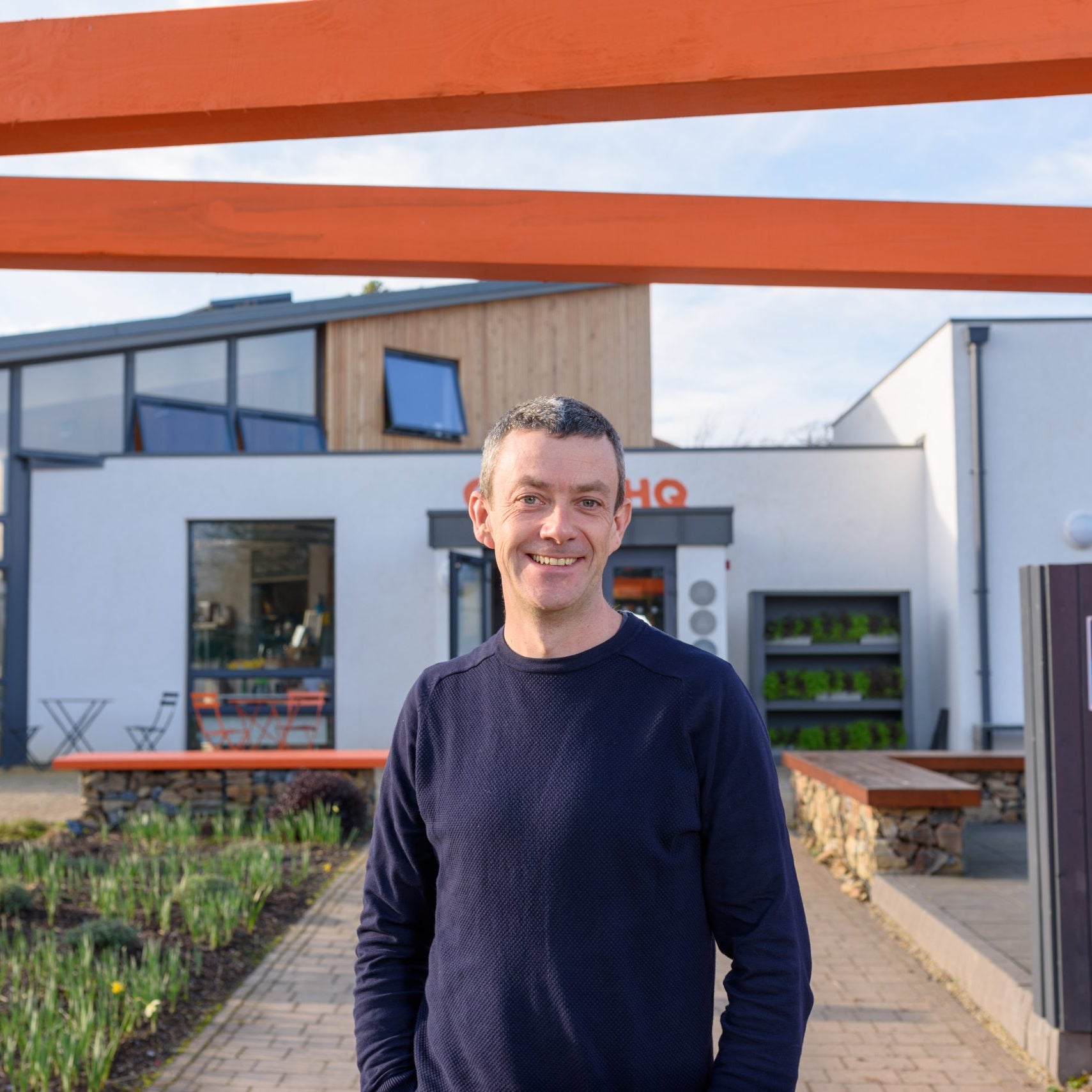 Mick Kelly outside GROW HQ