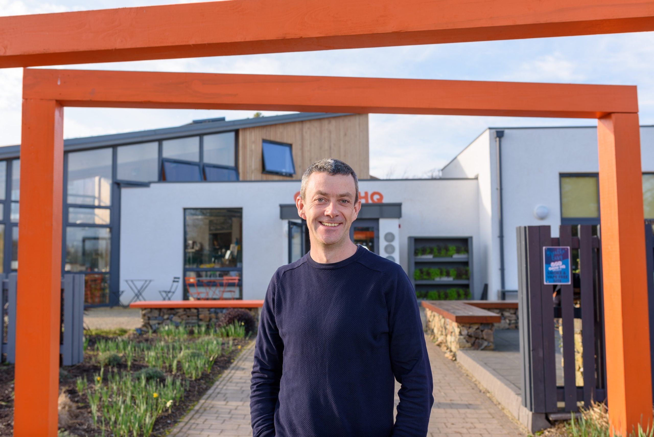 Mick Kelly outside GROW HQ